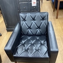 KI-35【新入荷 リサイクル品】カリモク60 ロビーチェア1シーター ブラック