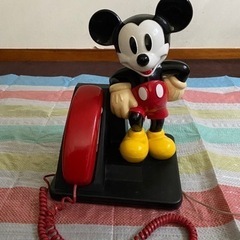 ミッキーマウスの電話機　デジタル　高さ36センチ　動作品　骨董品
