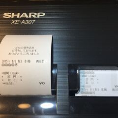 シャープ XE-A307-B 電子レジスタ 中古品 鍵2個 【ハンズクラフト宜野湾