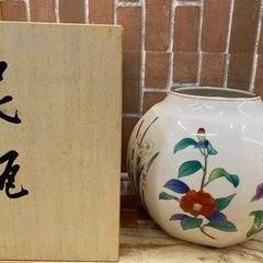 【愛品館江戸川店】香蘭社 茶席の花 花瓶 木箱付き 花瓶 ID1...