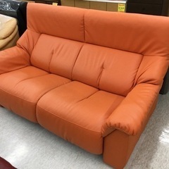 ソファ　2人掛け　オレンジ　爽やか　硬め ソファ 2人掛け オレンジ 爽やか 硬め オレンジ系の二人掛けソファ