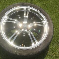 17インチ　4穴　4本セット　215/40ZR17  アルミホイール