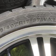 17インチ　4穴　4本セット　215/40ZR17  アルミホイール