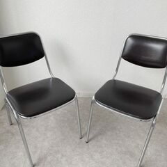 【パイプ椅子】パイプ椅子10脚セット　会議室や事務所にぴったり