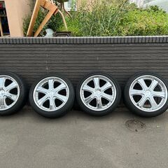 レーベンハート LOWENHART◇19×8JJOFF44 5穴 PCD5H◇245/40R19 4本(中古