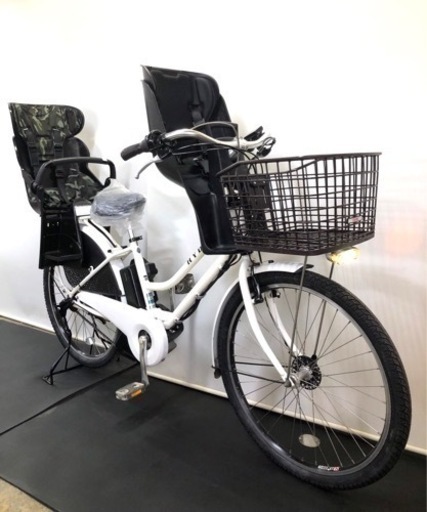 関東全域送料無料 保証付き 電動自転車　ブリヂストン　ハイディ2 26インチ 3人乗り　8.7ah 白
