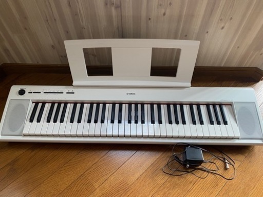 ☆値下げ☆ ヤマハ電子キーボード Piaggero NP-12 ホワイト - 鍵盤楽器