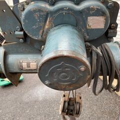 日立　電動ホイスト　天井クレーン　電動トロリー付き　ホイスト　ウインチ　0.9ｔ　900kg　吊り上げ　移動　HITATHI　引き取り限定　滋賀