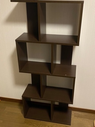 おしゃれ 棚 仕切りブラウン テッド 世田谷の収納家具 棚 シェルフ の中古あげます 譲ります ジモティーで不用品の処分