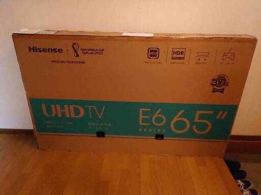 ハイセンステレビ65V型 65E6G