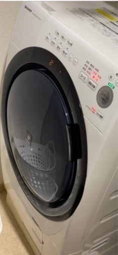 14万☞5万円⁉️シャープ/SHARP ES-S7E-WL ドラム式プラズマクラスター 洗濯7kg/乾燥3.5kg 左開き ホワイト 2020年