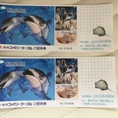 【再再値下げ】新江ノ島水族館　招待券　チケット　ペア　2枚　セット