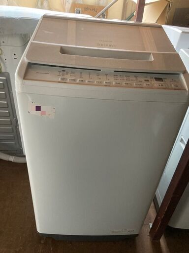 ☆中古￥21,800！【会員価格￥19,800】HITACHI　7.0kg洗濯機　家電　2021年製　BW-V70GE9型　幅58cmｘ奥行59cmｘ高さ98cm　【BI047】