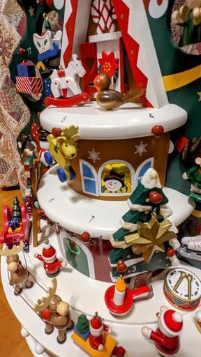 年中行事用品 豪華♪木製クリスマスツリー✦Xmas✶WOOD Advent Calendar✶