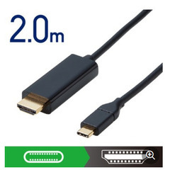 エレコム　HDMI変換ケーブル タイプC-HDMI 4K 2K解...