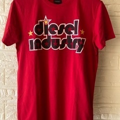 DIESEL Tシャツ レッド Sサイズ