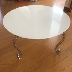 (譲り先決まりました)白い丸テーブル