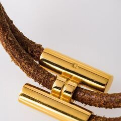 エルメス】HERMES トゥルニス レザーバングル 品番h21-267