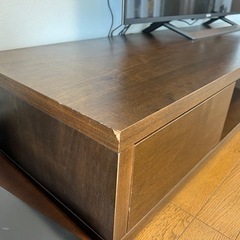 ローテレビ台 完成品 収納付 ウォールナット