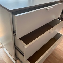 イケア　IKEA チェスト　キッチン　収納棚　タンス　白　ホワイト