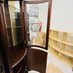 🤍コスガ ガラスキャビネット 🖤定価￥88,000🖤 食器棚 キュリオケース 飾り棚🤍