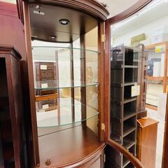 🤍コスガ ガラスキャビネット 🖤定価￥88,000🖤 食器棚 キュリオケース 飾り棚🤍