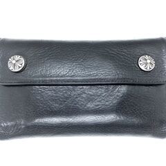 クロムハーツ レザー 長財布 ウェーブ ウォレット chrome hearts