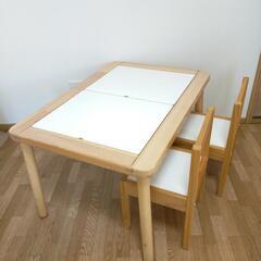 【決まりました!!】IKEA　木製机　椅子　セット　テーブル