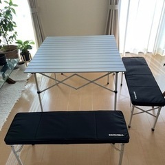 【ネット決済】アウトドア　テーブル&ベンチ