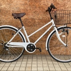 イオンバイクCADALORA 白 シティサイクル27inc  6...