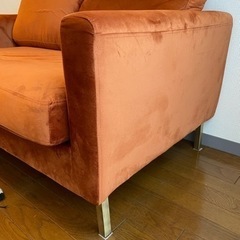 受け渡し予定者決定【ベルベット生地】2人掛けソファ