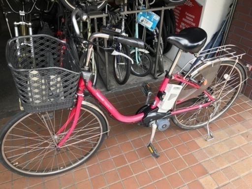 26インチ　Panasonic電動アシスト自転車　ピンク色