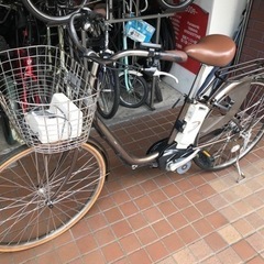 26インチ　Panasonic電動アシスト自転車　ブラウン
