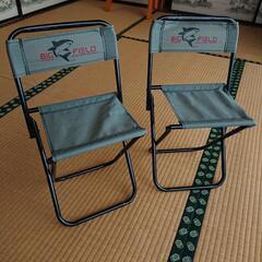 【無料】折り畳みパイプ椅子 2脚セット
