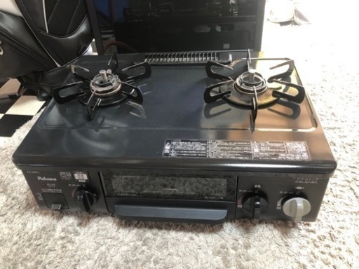 【リサイクルサービス八光　田上店　安心の1か月保証　配達・設置OK】 Paloma パロマ PA-69B-1L ガステーブル LPガス 二口 左強火力