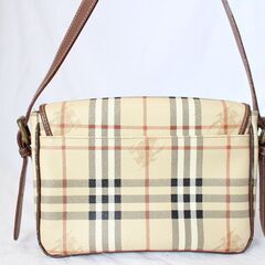 BURBERRY バーバリーショルダーバッグ 斜め掛け PVC×レザー ノバ