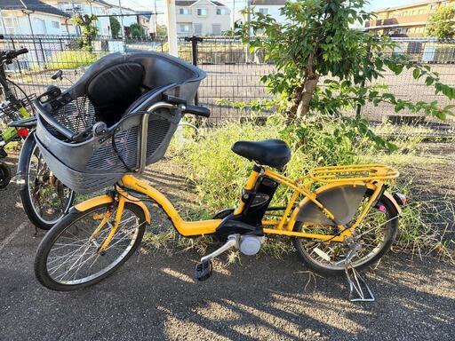 電動自転車 Panasonic ギュットミニ Gyutto mini 20インチ 黄色 後方シート付