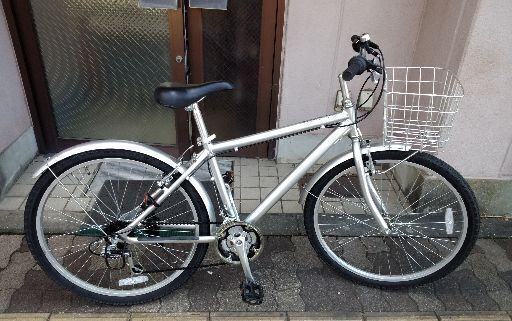 良品計画[無印良品]26吋 MTBスポーツバイク アルミ/18speed/シルバー