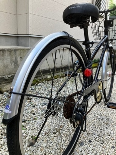 【お取り置き中】397、シティーサイクル26インチ(黒銀) お取り置き中】397、シティーサイクル26インチ(黒銀) シルバー, シティ