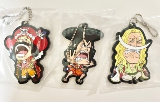 ワンピース 一番くじ ロジャー 白ひげ おでん 赤鞘九人男 ラバーマスコット One Piece 1番くじ はち 福山のおもちゃの中古あげます 譲ります ジモティーで不用品の処分