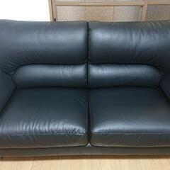 9月～10月まで 合皮 3人用ソファー&カバー付