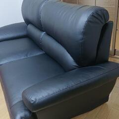 9月～10月まで 合皮 3人用ソファー&カバー付