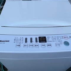 2019年製　ハイセンス　洗濯機　4.5kg