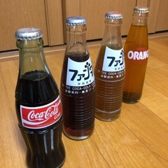 瓶コーラ　瓶ファンタ　4本セット　昭和レトロ　アンティーク　未開封
