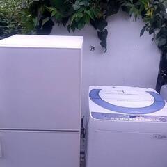 ⭐配達と設置無料です⭐♥️SHARP7キロ風乾燥機機能付き洗濯機と無印良品140リットル冷蔵庫です⭐♥️