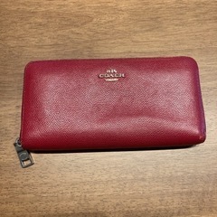 【お取引相手が決まりました】COACH コーチ 長財布 赤