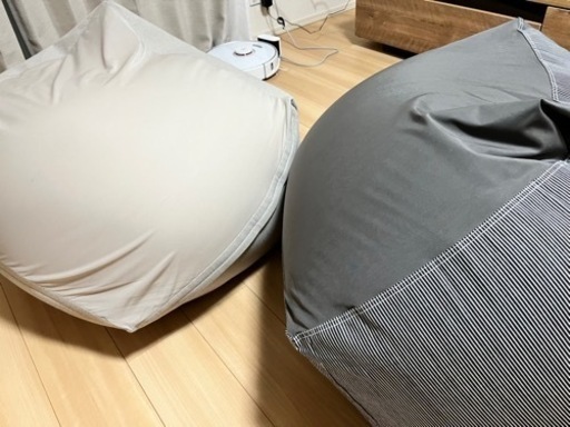 【商談成立】無印　ビーズクッション　体にフィットするソファです