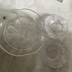 ガラス皿　灰皿　3セット