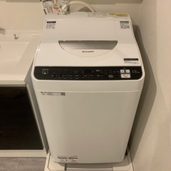 SHARP 乾燥機能付きタテ型洗濯機 ES-TX5EJ-W
