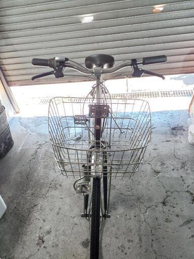 自転車中古 内装3段変速 ステンレスカゴ鍵付き タイヤ26インチ